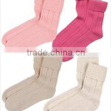 2015 new trendy custom design custom 100%cashmere sock
