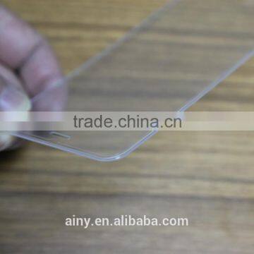 New products 2016 9H hardness 3D curved silicon edge full cover tempered glass screen protector for iphone 6 plus