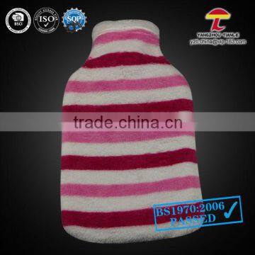 2000ml coral fleece hot water bottle cover sweet colourful