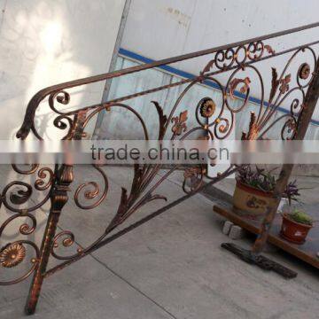 modern outdoor wrought iron staircase handrail design