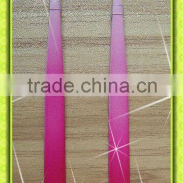 TPR coating surface treatment make-up tweezers with 8.9cm length