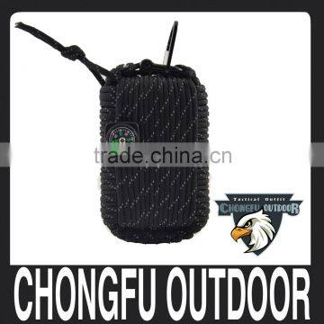 2016 new hot popular nylon paracord outdoor emergency survival tool kits bag camping equipment wholesale