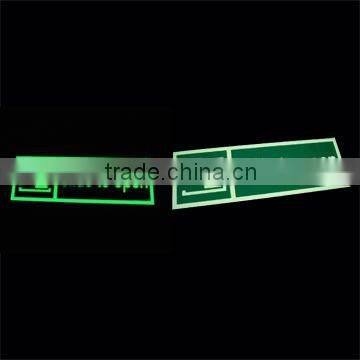 luminescent safe sign/self glow in dark signs