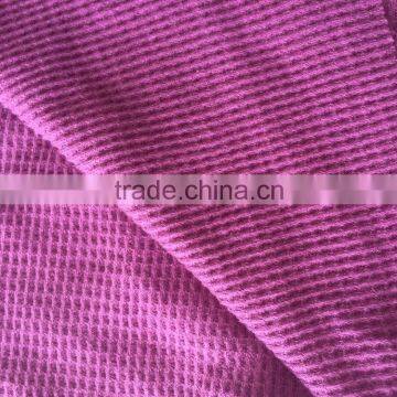 cotton polyester waffle thermal knitted fabric