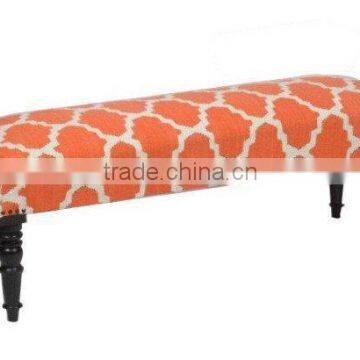 Natural Furnish Upholstered Cotton Bench