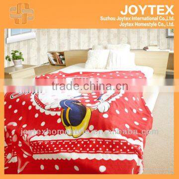 100% Polyester Mickey Mouse Cartoon Flat Screen Printing Coral Fleece Blanket for Kids photo-3