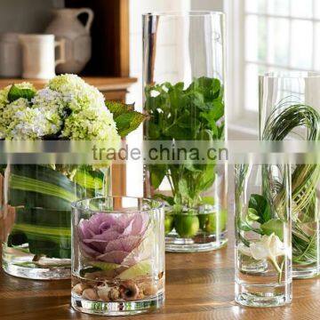 Hot Selling Handmade Crystal clear Glass Vase                        
                                                Quality Choice