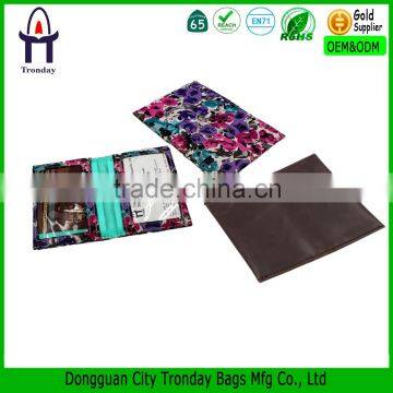 PU leather business card holder, foldable ID or credit card protector cover