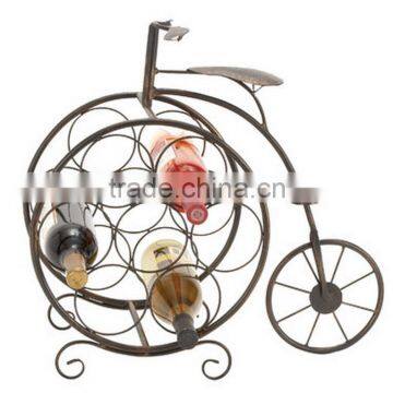 Vintage Metal Iron Bicyclette Wine Rack Decorative Wine Racks