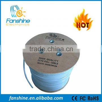 Fanshine RG59+3C Copper Conductor Fast Speed Coaxial CCTV cable 200M