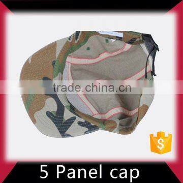 Fast delivery professional manufacturer 5 panel hat with beige brim