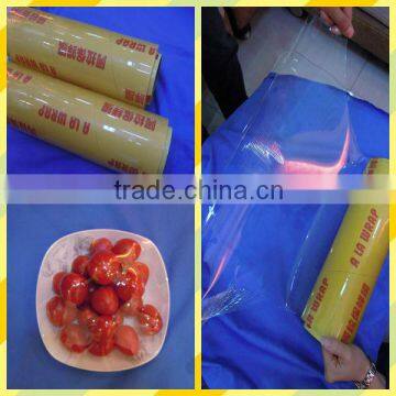 keep food tasty stretch film/xinya fresh wrapping/pvc wrap film OEM