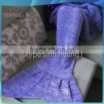 Handmade Knitted Mermaid Tail Blanket Crochet Wrap Mermaid Blanket Crochet Pattern photo-4