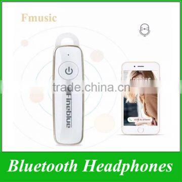 New Arrival Fineblue Fmusic Bluetooth Wireless Control Stereo In-ear Headset Earphone Headphones Ear Hook For iPhone Android