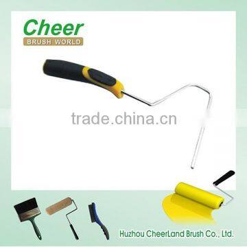 euro-style roller brush /paint roller brush, rubber handle roller frame