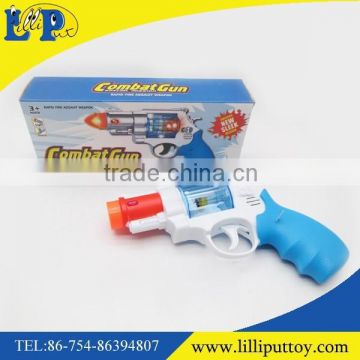 Plastic flashing b/o voice gun with sound and light