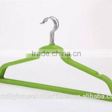 HM-003 70g Velvet Non Slip Suit Hanger With a Notch For Clothes Indoors Use 10pk Color Sleeve Quality Choice photo-3