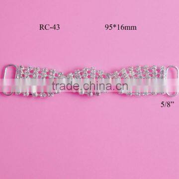 Stock hot selling rhinestone connector for headband/hairwear(RC-43)