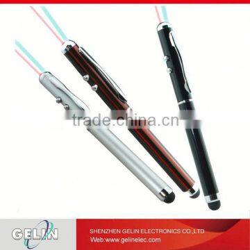 3 in 1 laser pointer led light up pen with stylus pen capacitive pen