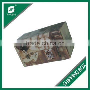 SINGLE WINE BOTTLES PAPER SHIPPING BOX LUXURY WINE CORRUGATED SHIPPING BOX photo-5