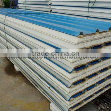 Good quality 950 (0.5mm) Polystyrene EPS roofing Sandwich panel with more color choices--Factory