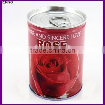 Hot Promotion Gift Can Rose Custom Tin Flower