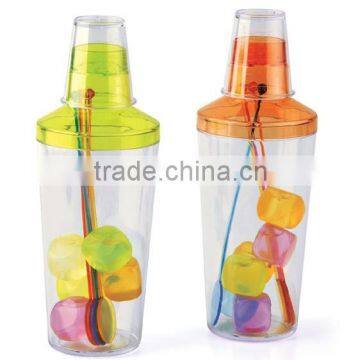 cocktail shaker, plastic cocktail shaker, custom cocktail shaker