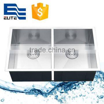 High quality undermount kitchen double sink