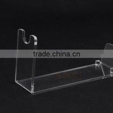 Customizable 5MM Clear Tabletop Acrylic Single Slant Wine Bottle Display