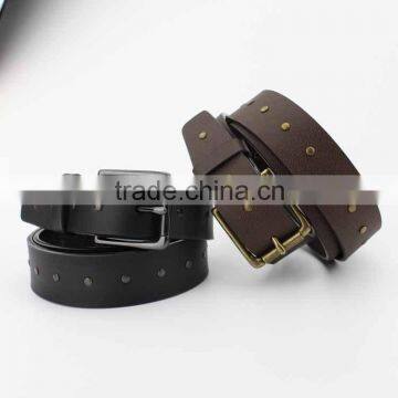 Newest Products Popular Fashion with Rivet Leather Belt for Men