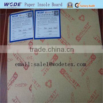 Paper board insole for shoes making
