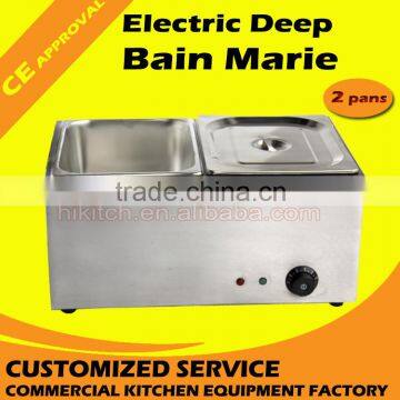 Heating bain marie cooking equipment stainless steel electric bain marie