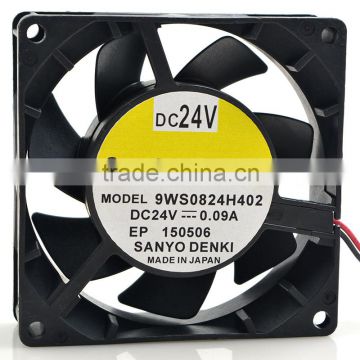 Rotary fan 8025 24V 0.09A 9WS0824H402 with 60 days warranty