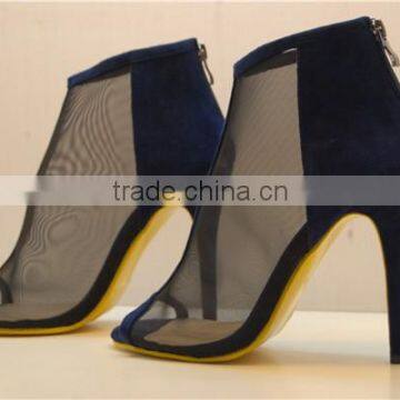 Large shoes !!2015 latest design wholesale large ladies shoes with fish toe