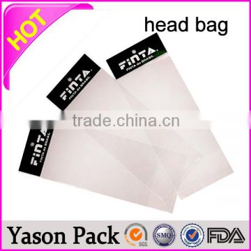 YASON opp header seals bags with hang hole opp header pouches for the socks/decorations opp header pouchs with aluminum foil