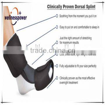 2016 Hot sale Dorsal Night Splint for Plantar Fasciitis, Achilles Tendinitis, Drop Foot