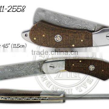 Damascus Steel Folding Knife DD-11-2558