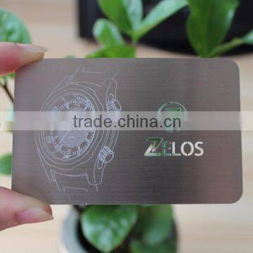 Silver Stainless steel metal card/Metal Business Card