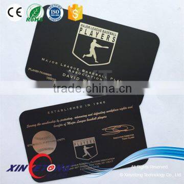 US Business Card Size Stainless Steel Black Metal Business Card