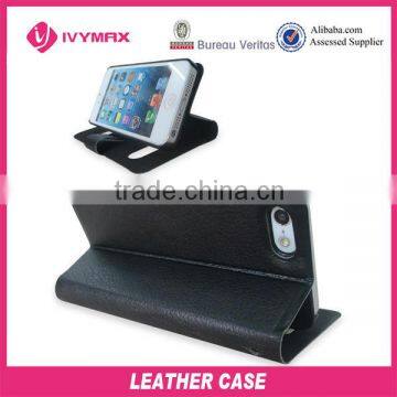 Hot stylish wallet leather case for apple iphone5