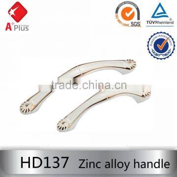 HD139 high level decorative furniture zinc alloy cabinet handle