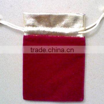 Jewelry package gift packing|Red velvet bags and pouches blue color-Gemstone jewelry Manufacturer