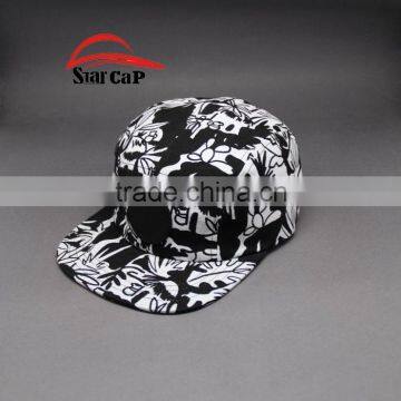 WHOLESALE CUSTOM 5 PANEL HAT SUBLIMATED LEATHER PATCH LOGO