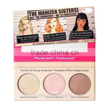 THE MANIZER SISTERS Highlighter MARY-LOU / BETTY-LOU / CINDY-LOU BRONZING THE LUMINIZERS highlighter shimmer shadow