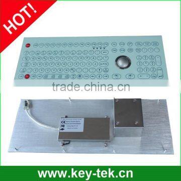 Scratch Proof Industrial Membrane Keyboard With Trackball for Beverage