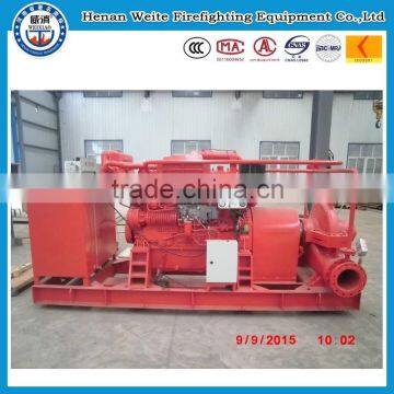 Diesel engine driven horizontal fire water pump unit