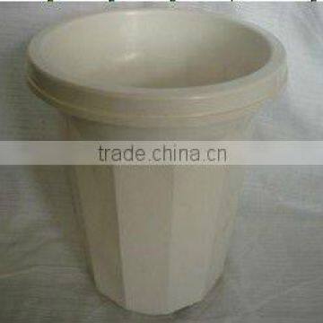 White plastic pot