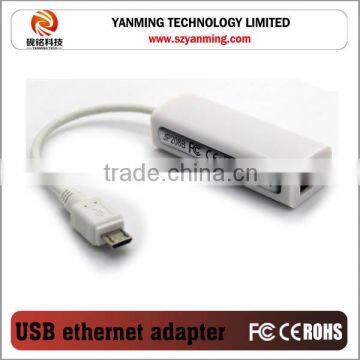 wired micro usb to ethernet network adapter