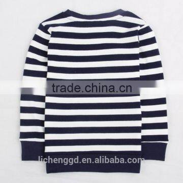 (F4289) Nova t Shirts Striped Girl Clothes 2-6Y Fashion Fancy Clothes Animal Applique Manufacturer T-shirts Children t Shirt photo-4