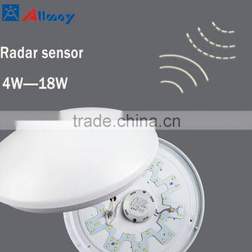 18W 4000K motion sensor led ceiling light AC90-260V with light control zhongshan factory cheap price CE Rohs european hot sale